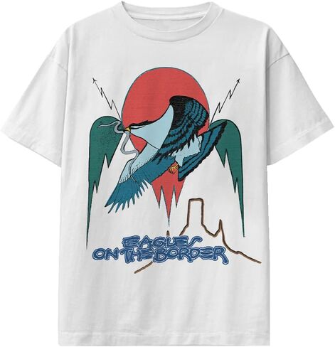 Eagles Unisex Adult Official Merch on the Border T-Shirt, White in Saudi Arabia