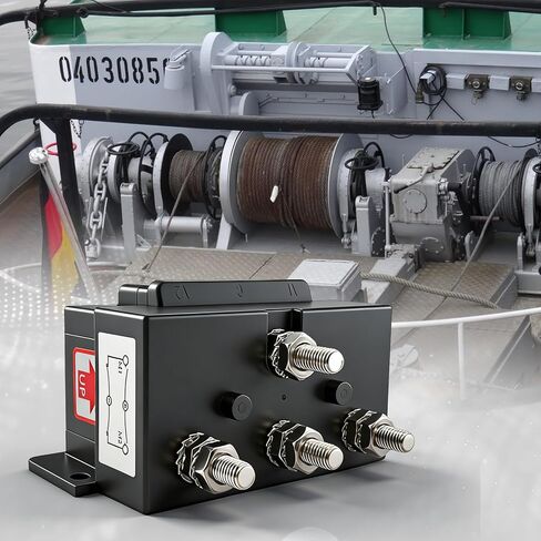 12V 3-Wire Quadrupole Anchor Windlass Reverse Solenoid Control Box 6000W Max Fit for Marine Boat Electric Winch Forklifts Construction Machinery in Saudi Arabia