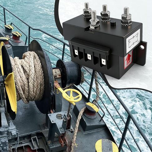 12V 3-Wire Quadrupole Anchor Windlass Reverse Solenoid Control Box 6000W Max Fit for Marine Boat Electric Winch Forklifts Construction Machinery in Saudi Arabia