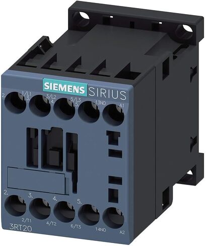 Siemens 3RT20161AK61 Contactor, AC-3, 4Kw/400V, 1NO, AC110V 50Hz, 120V 60Hz 3-Pole, Sz S00 Screw TERMINAL in Saudi Arabia
