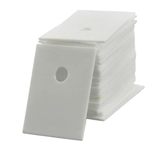 50 قطعة من صفائح سيراميك الألومينا الرفيعة للغاية - نيتريد الألومنيوم المثقوب لتطبيقات متنوعة (20 × 25 × 1 مم) in Kuwait