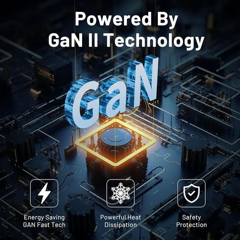 شاحن USB C مدمج بقدرة 240 وات - شاحن 6 منافذ GaN مع شاشة عرض رقمية وشاحن هاتف شحن سريع ومحطة شحن متعددة المنافذ للهواتف والأجهزة اللوحية وأجهزة الكمبيوتر المحمولة (ذهبي شامبانيا) in Saudi Arabia