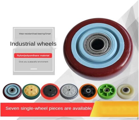 5-inch White Nylon Single Wheel wear-Resistant cart with Double Bearings in Saudi Arabia