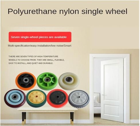 5-inch White Nylon Single Wheel wear-Resistant cart with Double Bearings in Saudi Arabia
