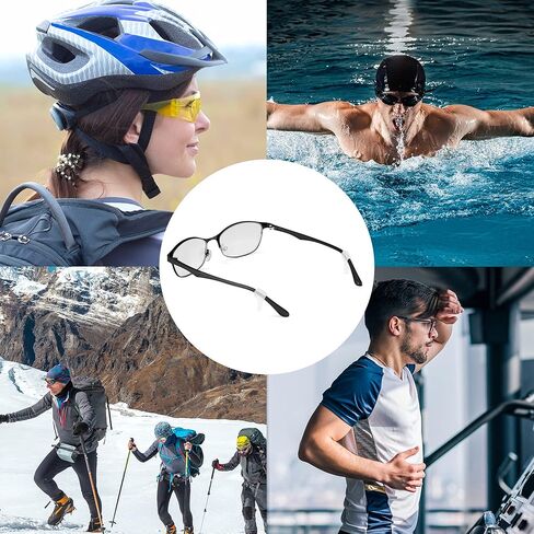 حامل خطافات الأذن المضادة للانزلاق من lvvfit مثبتات النظارات من السيليكون وحاملات المعبد للنظارات الشمسية (بني 10 أزواج) in Kuwait
