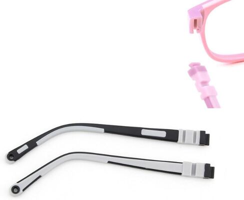 QYAJS Eyeglasses Arms Legs Children Glasses Silicone Eyewear Frame Temple Girls Boy (Black and Grey) in Saudi Arabia