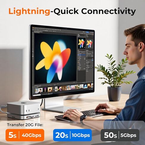 محولات محور USB C لجهاز MacBook Pro 14/16 بوصة 2022، محول MacBook Pro MultiportMac USB C Dongle مع Thunderbolt 3، USB3.0*3، قارئ بطاقة SD/TF، ​​ملحقات MacBook Pro لجهاز MacBook Pro Air 2022-2018 in Kuwait