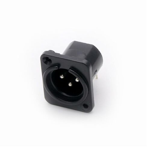 10Pcs 3Poles XLR Plug Jack Socket Connector Male Plug Female Jack Panel Mount Chassis Plastic Shell Bent Angle(C1020x10) in Saudi Arabia