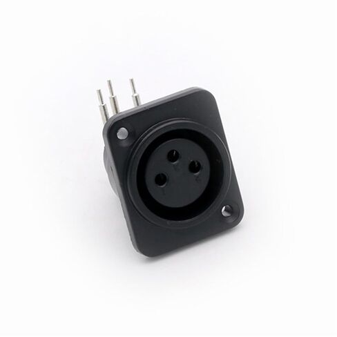 10Pcs 3Poles XLR Plug Jack Socket Connector Male Plug Female Jack Panel Mount Chassis Plastic Shell Bent Angle(C1020x10) in Saudi Arabia