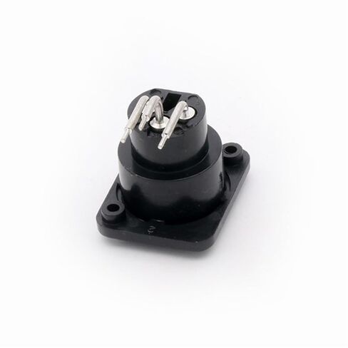 10Pcs 3Poles XLR Plug Jack Socket Connector Male Plug Female Jack Panel Mount Chassis Plastic Shell Bent Angle(C1020x10) in Saudi Arabia