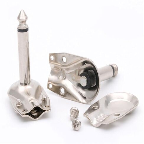 10 قطعة/الوحدة 6.35 مللي متر أحادية جاك الزاوية اليمنى 2 القطب ذكر التوصيل 1/4 بوصة التوصيل ل تأثير دواسة أداة in Kuwait