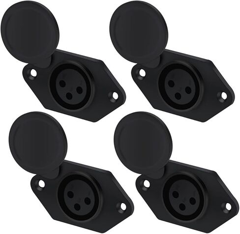 3Pin أنثى المقبس لوحة جبل موصل لحام للصوت والفيديو 10 قطعة in Kuwait