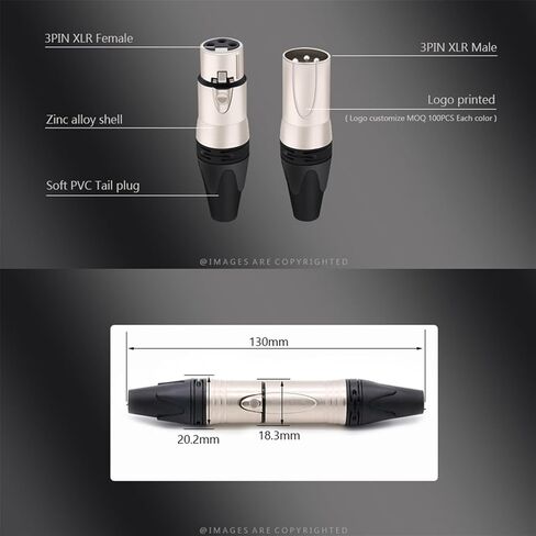 108 قطعة/الوحدة 3 دبوس XLR أنثى MIC كابل سلك موصل قذيفة سوداء 36 الأحمر 36 الأصفر 36 الأخضر in Saudi Arabia
