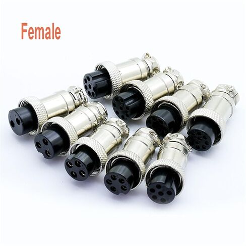10 قطعة/الوحدة GX16 الطيران التوصيل جاك ذكر/أنثى 2 3 4 5 6 7 8 9 10Pin 16 مللي متر L70-78 لوحة مقابس دائرية XLR سلك موصل (أنثى إدراج ، 7Pin) in Kuwait