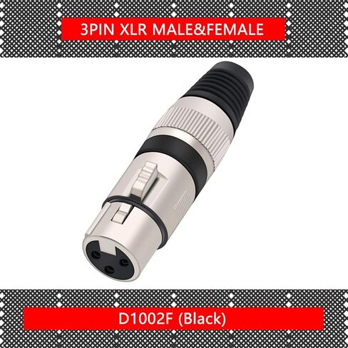 3 Pin X L R Male/Female Plug Wire Connector 3 Poles X L R Microphone Plug M I C Cable Terminal Connector 7 Colors 1Pcs(1xF-Yellow) in Saudi Arabia