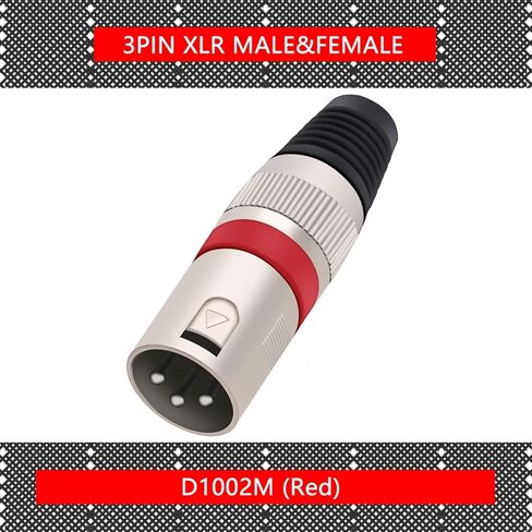 3 Pin X L R Male/Female Plug Wire Connector 3 Poles X L R Microphone Plug M I C Cable Terminal Connector 7 Colors 1Pcs(1xF-Yellow) in Saudi Arabia