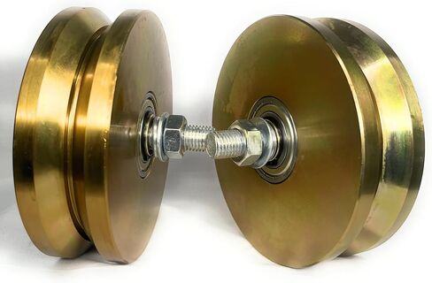 عبوتان - عجلة أخدود على شكل حرف V مقاس 6 بوصات مع بوابة منزلقة مزدوجة المحمل 5000 رطل + مسمار in Kuwait