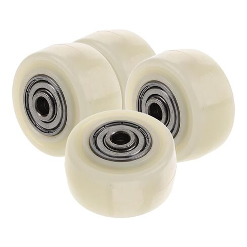4pcs 1.5-inch Nylon Single Wheel Heavy Duty Swivel Plate Casters for Hand Trucks and Furniture Dollies, Silent Rotation Wheels for Industrial Material Handling in Saudi Arabia