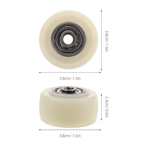 4pcs 1.5-inch Nylon Single Wheel Heavy Duty Swivel Plate Casters for Hand Trucks and Furniture Dollies, Silent Rotation Wheels for Industrial Material Handling in Saudi Arabia