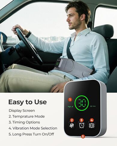 Cordless Heating Massage Pad Customizable Pain Relief with 3 Heat 3 Vibration 3 Timer Settings Wearable and Rechargeable for Back Menstrual Cramps Thoughtful Unisex Gift in Saudi Arabia