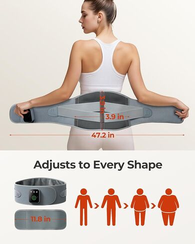 Cordless Heating Massage Pad Customizable Pain Relief with 3 Heat 3 Vibration 3 Timer Settings Wearable and Rechargeable for Back Menstrual Cramps Thoughtful Unisex Gift in Saudi Arabia