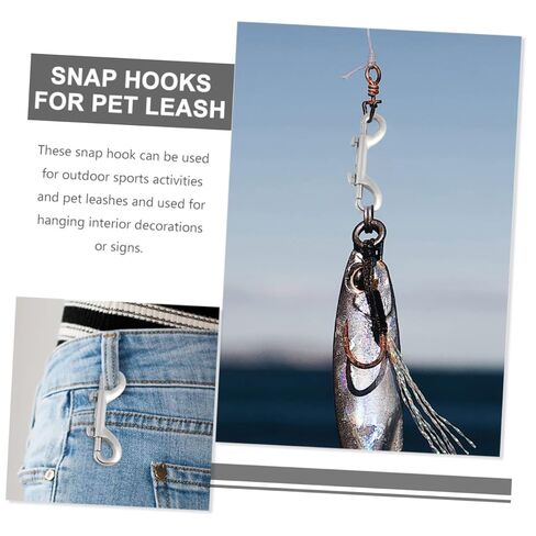 POPETPOP 12pcs Zinc Alloy Double Ended Dog Leash Snap Hooks Heavy Duty Metal Clips for PET Leash Backpack Luggage Connectors Sturdy in Saudi Arabia