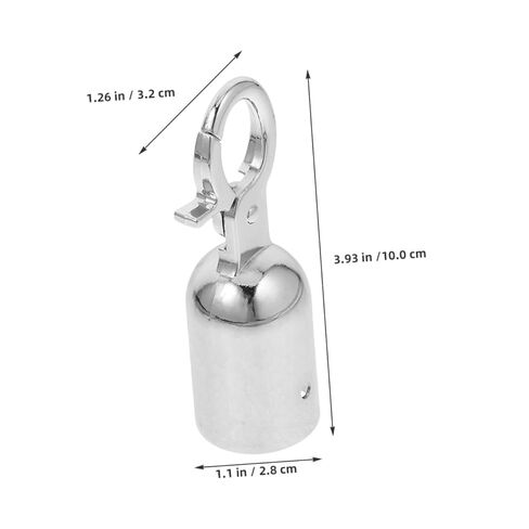 Veemoon 6pcs Concierge Railing Accessories End Caps for Rope Cord Lock Stopper for Ropes Rope Hook Fastener Rope End Snap Hook Rope End Cap Fastener Spring Clip Hook Silver Stainless Steel in Saudi Arabia