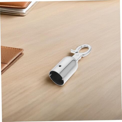 Veemoon 6pcs Concierge Railing Accessories End Caps for Rope Cord Lock Stopper for Ropes Rope Hook Fastener Rope End Snap Hook Rope End Cap Fastener Spring Clip Hook Silver Stainless Steel in Saudi Arabia