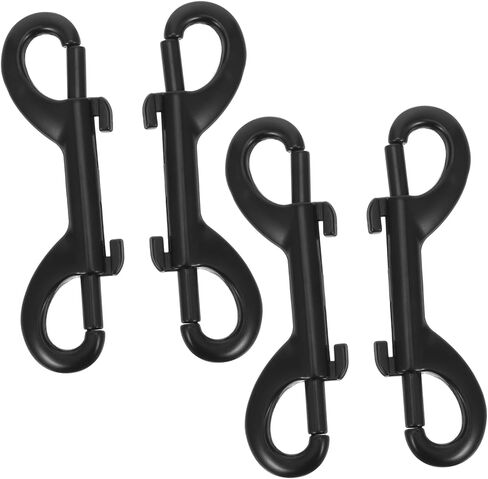 Uonlytech 4Pcs Double Ended Bolt Snaps Hook Metal Clips for Ropes Chains Keychains and Belts Durable Fasteners for Use and Outdoor Activities in Saudi Arabia