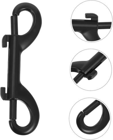 Uonlytech 4Pcs Double Ended Bolt Snaps Hook Metal Clips for Ropes Chains Keychains and Belts Durable Fasteners for Use and Outdoor Activities in Saudi Arabia