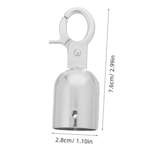PRETYZOOM 4Pcs Cord End Snap Hook Versatile Rope End Stopper for Stanchion Ropes Banister Rails Stylish Easy to Install Safety for Welcome in Saudi Arabia