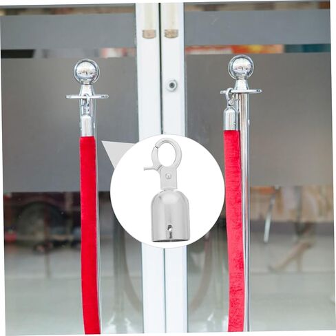 PRETYZOOM 4Pcs Cord End Snap Hook Versatile Rope End Stopper for Stanchion Ropes Banister Rails Stylish Easy to Install Safety for Welcome in Saudi Arabia