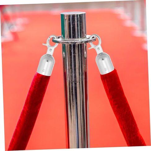 PRETYZOOM 4Pcs Cord End Snap Hook Versatile Rope End Stopper for Stanchion Ropes Banister Rails Stylish Easy to Install Safety for Welcome in Saudi Arabia
