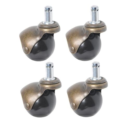 Mikinona 4pcs 2 Inch Swivel Ball Chair Casters Antique Bronze Furniture Wheels for Sofa Office Chair Replacement in Saudi Arabia