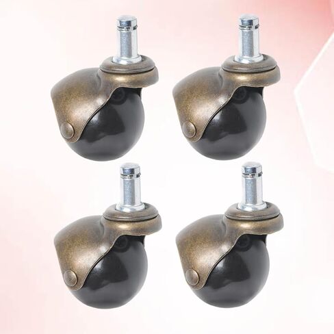Mikinona 4pcs 2 Inch Swivel Ball Chair Casters Antique Bronze Furniture Wheels for Sofa Office Chair Replacement in Saudi Arabia