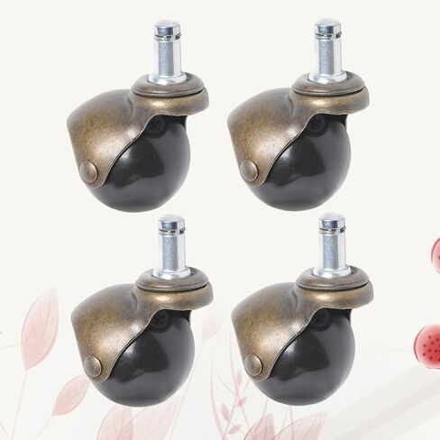 Mikinona 4pcs 2 Inch Swivel Ball Chair Casters Antique Bronze Furniture Wheels for Sofa Office Chair Replacement in Saudi Arabia