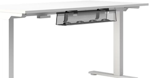 Humanscale Mesh Wire Basket for Desk, Durable Wire Cable Management for Strips and Cables, Lightweight and Heavy-Duty Under Desk Organizer, Self Fastener Secure Cable Management Basket in Saudi Arabia