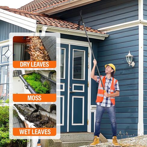 أداة تنظيف مزراب مع ملولبة، منظف مزراب، مشط صغير، تنظيف واقيات مزراب من الأرض in Kuwait