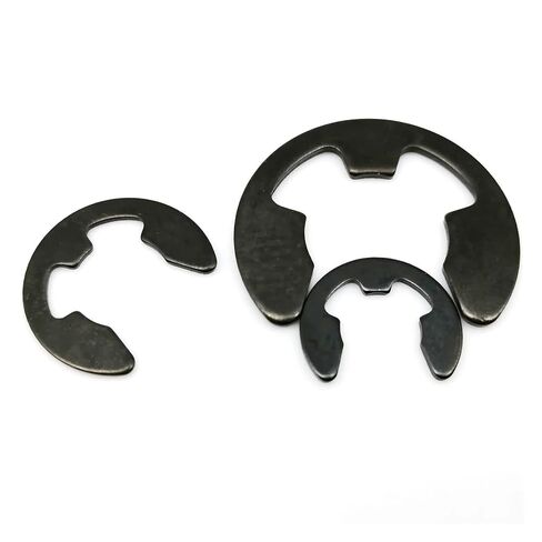 10/50/100pcs M1.2-M24 Black Steel E C Type Shaft External Retaining Ring Split Washer Snap Collar Clip Circlip(M10 10pcs) in Saudi Arabia