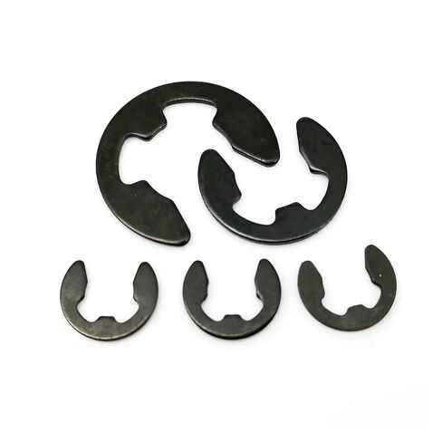10/50/100pcs M1.2-M24 Black Steel E C Type Shaft External Retaining Ring Split Washer Snap Collar Clip Circlip(M10 10pcs) in Saudi Arabia