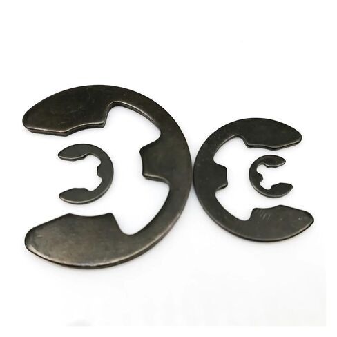 10/50/100pcs M1.2-M24 Black Steel E C Type Shaft External Retaining Ring Split Washer Snap Collar Clip Circlip(M10 10pcs) in Saudi Arabia