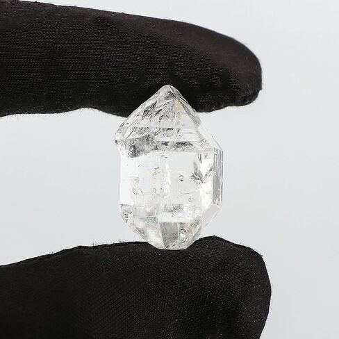 قطعتان من أحجار الكوارتز الماسية الخام الطبيعية هيركيمر، أحجار كريمة خام متنوعة، بلورات شفاء الويكا والريكي، أحجار خشنة مزدوجة مدببة بالجملة، صناعة المجوهرات، مجموعة الأحجار الكريمة in Kuwait