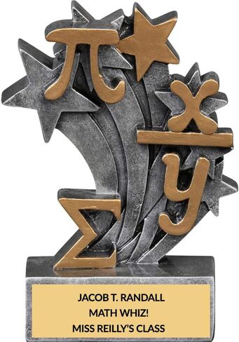 Math Trophy with Free Engraving - 4.75 inch in Saudi Arabia