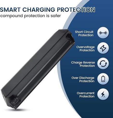 390mm Reention Dorado استبدال حزمة بطارية Ebike 48V 14Ah مناسبة لـ Aventon Pace 500، Eahora AM100/AM200، Rambo 750XP Krusader، Pedego Element V1 in Kuwait