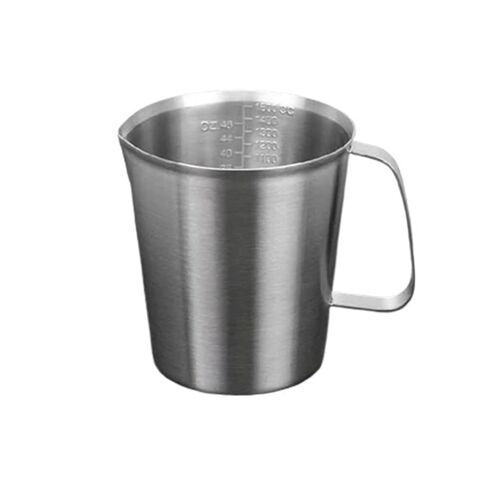 304 Large Mouth Stainless Steel Measuring Cup with Handle Graduated Beaker Laboratory Equipment or Kitchen Tools(1500ml) in Saudi Arabia