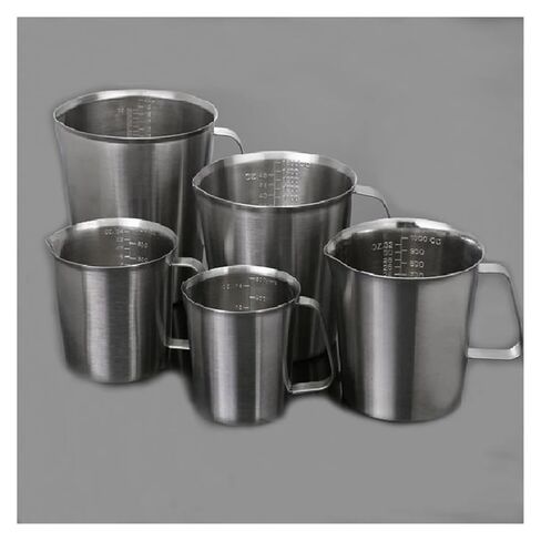 304 Large Mouth Stainless Steel Measuring Cup with Handle Graduated Beaker Laboratory Equipment or Kitchen Tools(1500ml) in Saudi Arabia