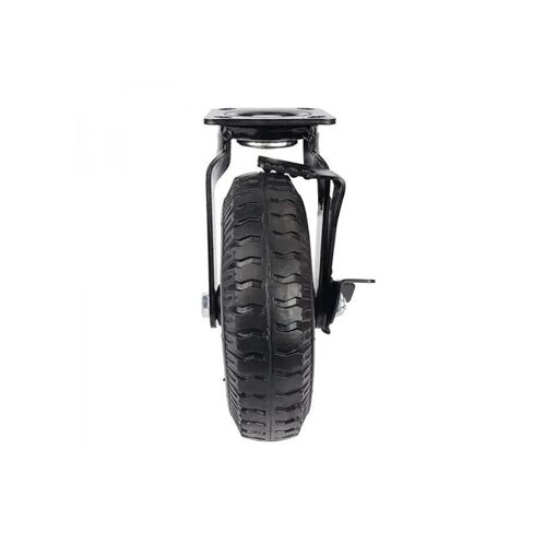 1 piece Factory Heavy Duty 8 inch Pneumatic Rubber Wheel Side Brake air Hotel Luggage Trolley Caster in Saudi Arabia