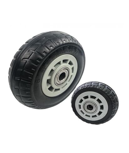 1 Pack 8 Inch Swivel Wheel Heavy Duty Caster Silent Solid Rubber 468pp Plastic Industry in Saudi Arabia