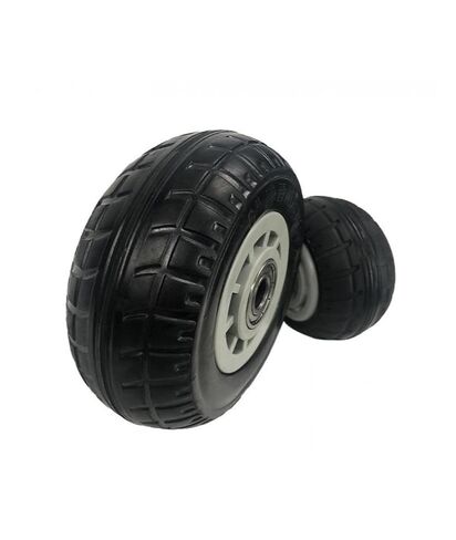 1 Pack 8 Inch Swivel Wheel Heavy Duty Caster Silent Solid Rubber 468pp Plastic Industry in Saudi Arabia