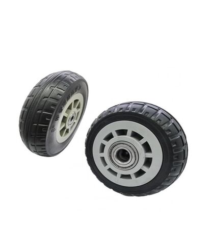 1 Pack 8 Inch Swivel Wheel Heavy Duty Caster Silent Solid Rubber 468pp Plastic Industry in Saudi Arabia
